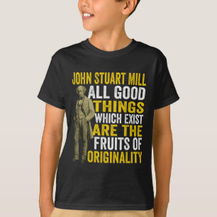 Camiseta John Stuart Mill Filósofo Citação Teac Filosofia
