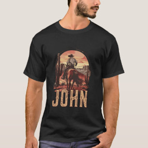 Camiseta John Western Country Cowboy Crianças Meninos Toddl