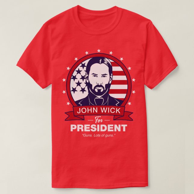 Camiseta John Wick Para Presidente (Frente do Design)
