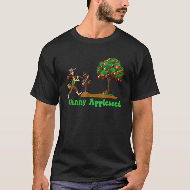 Camiseta Johnny Appleseed 26 de setembro Celebra Legendas (Frente)