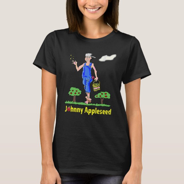 Camiseta Johnny Appleseed Aple Tree Seed Orchard Nursery (Frente)