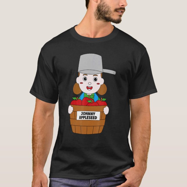 Camiseta Johnny Appleseed Day Apple 26 de setembro Farmer O (Frente)