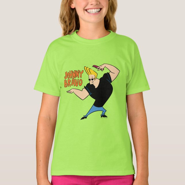Camiseta Johnny Bravo Combing Hair (Frente)