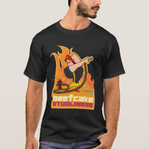 Camiseta Johnny Bravo Estudantes de Beefcake Bombeiros