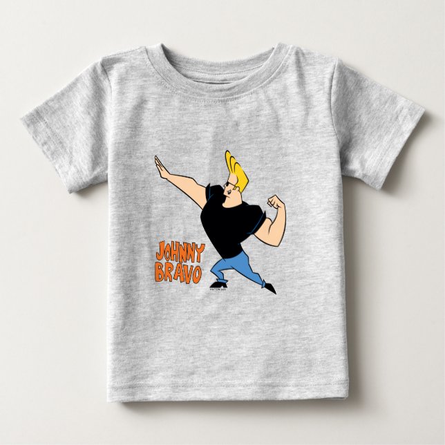 Camiseta Johnny Bravo Flexing (Frente)