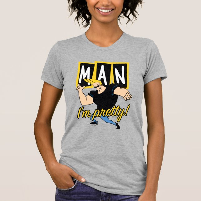 Camiseta Johnny Bravo - Homem, estou Bonito (Frente)