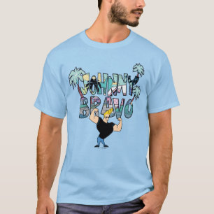 Camiseta Johnny Bravo Palm Tree Name
