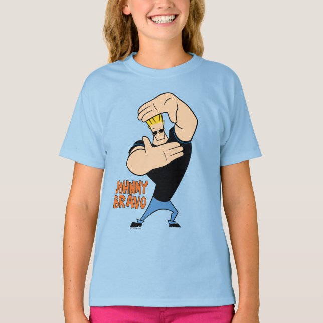 Camiseta Johnny Bravo Picture Frame Pose (Frente)