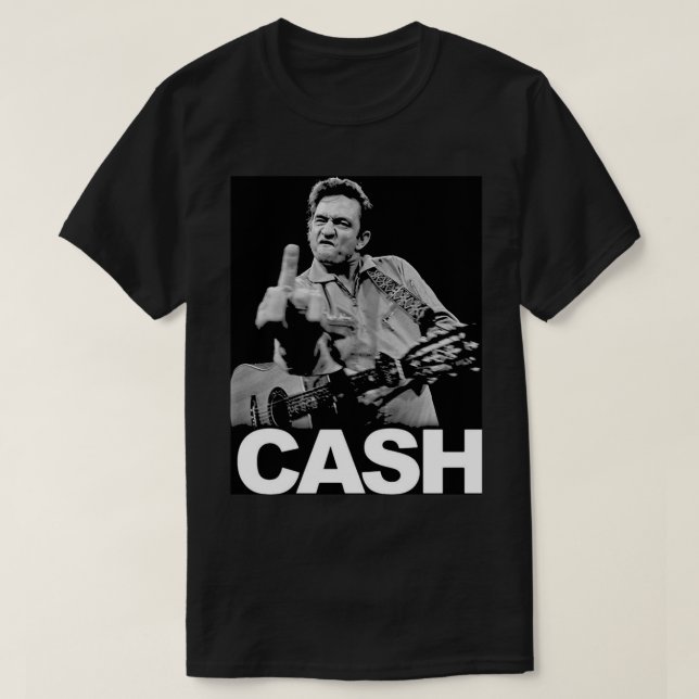Camiseta Johnny Cash Art Conselho (Frente do Design)