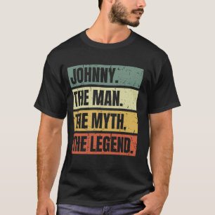 Camiseta Johnny Man Myend Citação de Legenda Retro Engraçad