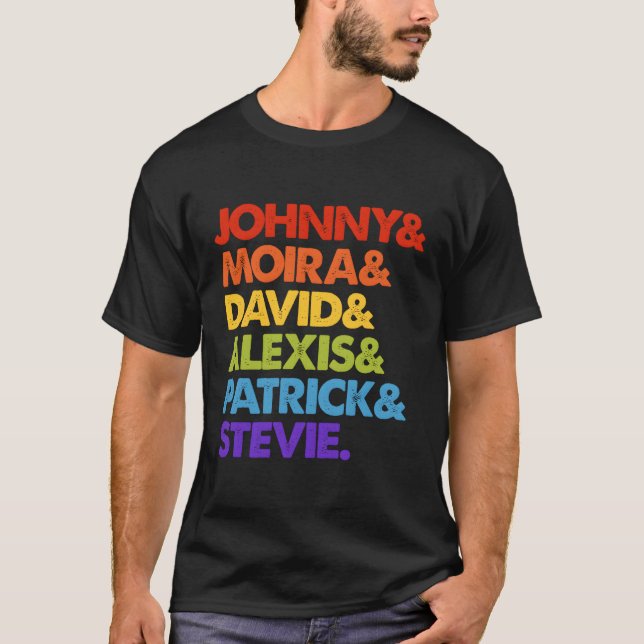 Camiseta Johnny, Moira, David E Alexis (Frente)