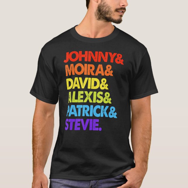 Camiseta Johnny, Moira, David E Alexis (Frente)