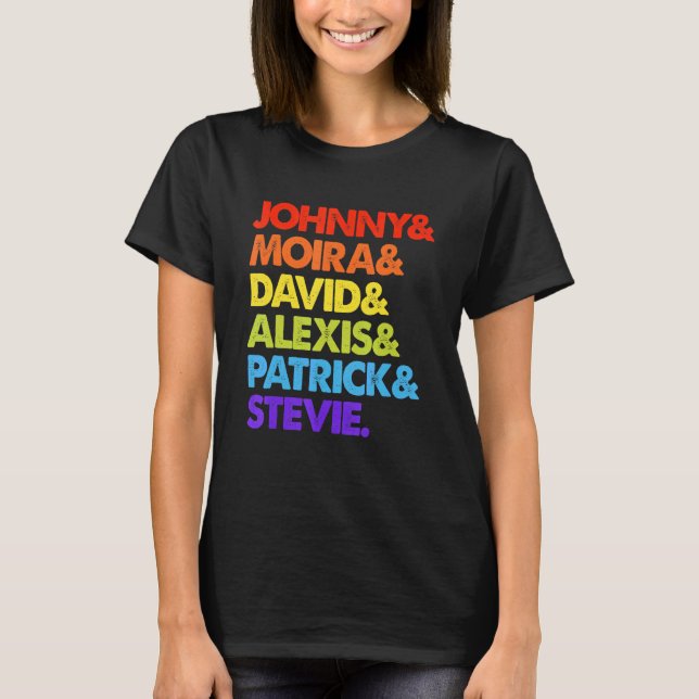 Camiseta Johnny, Moira, David E Alexis (Frente)