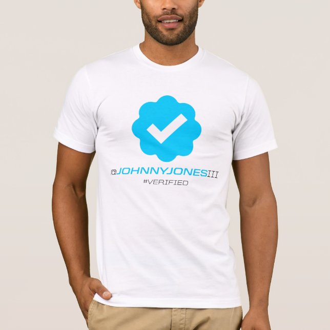Camiseta @JohnnyJonesIII - verificado (Frente)
