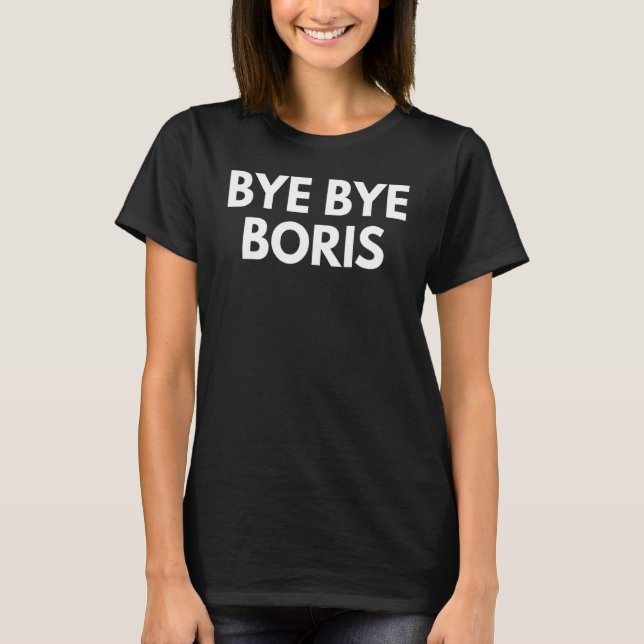 Camiseta Johnson Deixa Cargo de PM do Reino Unido Tchau Tch (Frente)