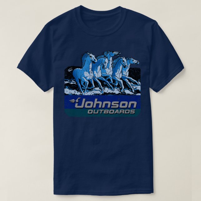 Camiseta Johnson Sea Horses (Frente do Design)