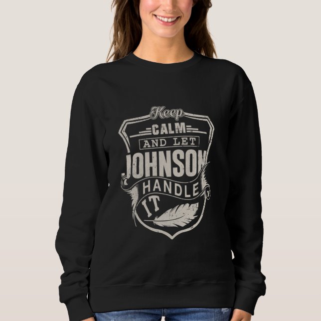Camiseta Johnson Sobrenome Shirt Johnson Name Birthday (Frente)