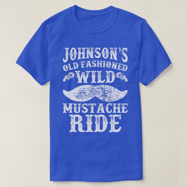 Camiseta Johnsons Old Fashiated Wild Mustache Caminha Engra (Frente do Design)