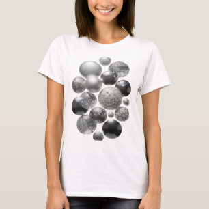Camiseta Joia de Pedra Preciosa de Prata Resfriada Arte Ves