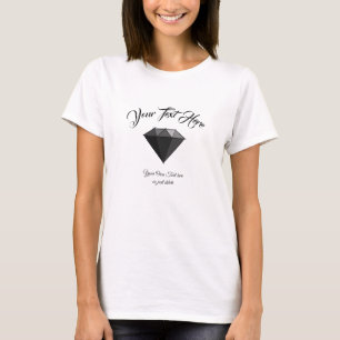 Camiseta Joia Gemstone Negra.
