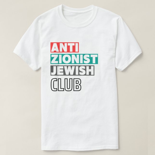 Camiseta Joias Judaicas Anti-Sionistas (Frente do Design)