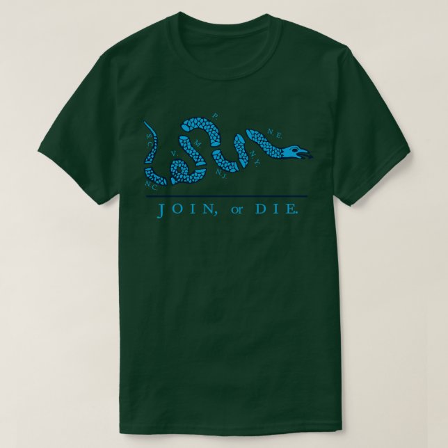 Camiseta Join Azul ou Morre (Frente do Design)