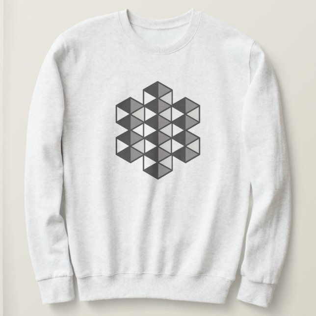 Camiseta Joined Triangles Women's Sweatshirt (Frente do Design)