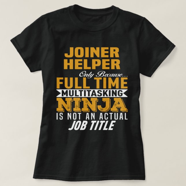 Camiseta Joiner Helper (Frente do Design)