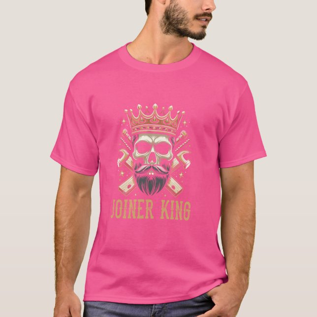 Camiseta Joiner Skull Joinery Carpenter - Woodworker Joiner (Frente)
