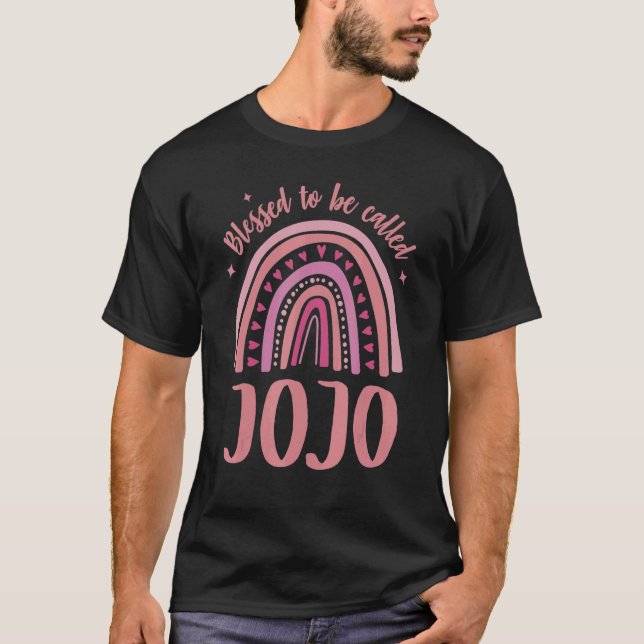 Camiseta Jojo para vovó Dia de as mães de mulheres abençoad (Frente)