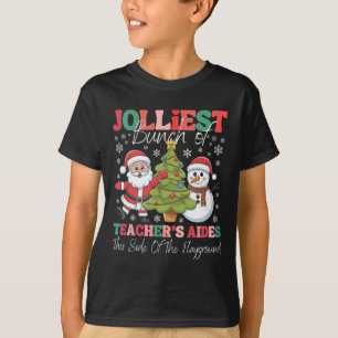 Camiseta Jolliest Teacher's Aides Christmas Playground Funn