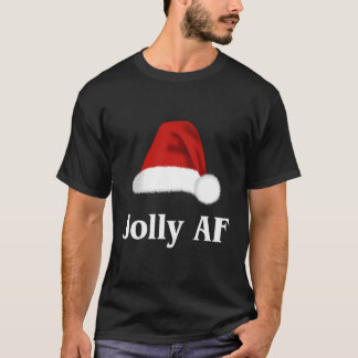 Camiseta Jolly Af Christmas Santa Hat