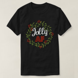 Camiseta Jolly Af Engraçado Adulto Festa de Natal de Humor