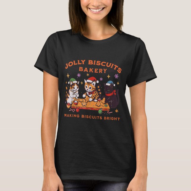 Camiseta Jolly Christmas Biscuits Bakery Baking Crew Xmas C (Frente)
