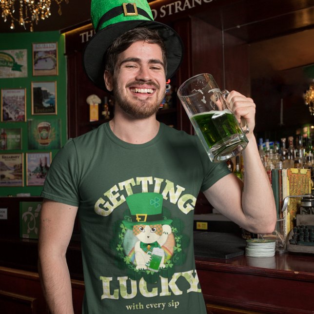 Camiseta Jolly Ginger Tabby Irish Cheer T Shirt (Criador carregado)