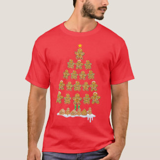 Camiseta Jolly Gingerpão Árvore de Natal Engraçado Gingerpã