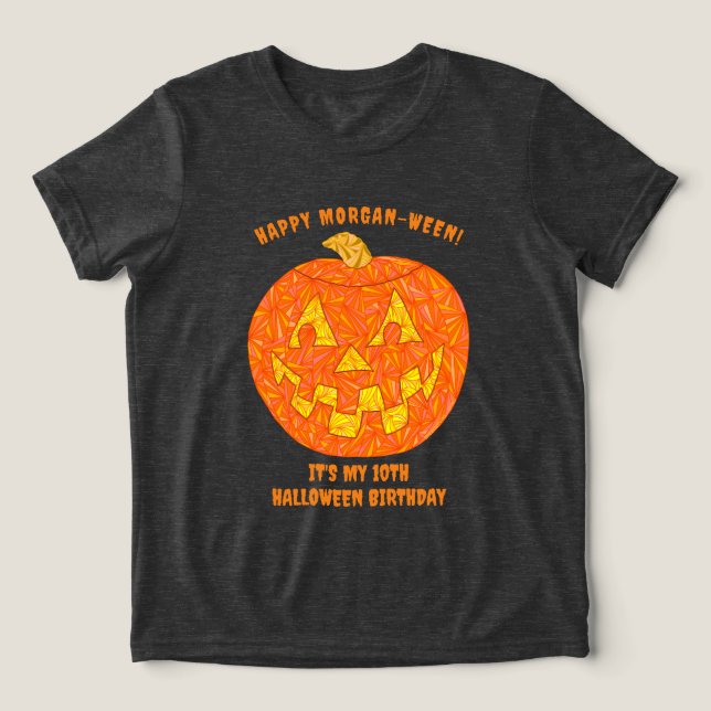 Camiseta Jolly Jack O Lantern Cute Kids Halloween Aniversár (Design frontal)