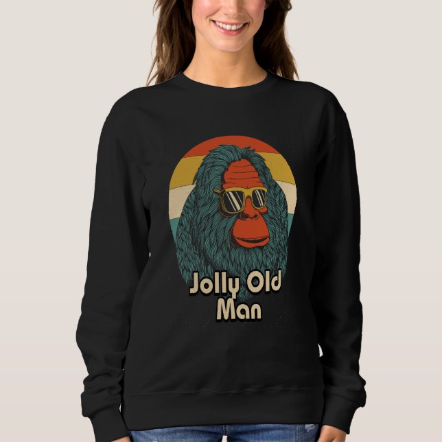 Camiseta Jolly Old Man Grandpa Fathers Day Grandfather Pare (Frente)