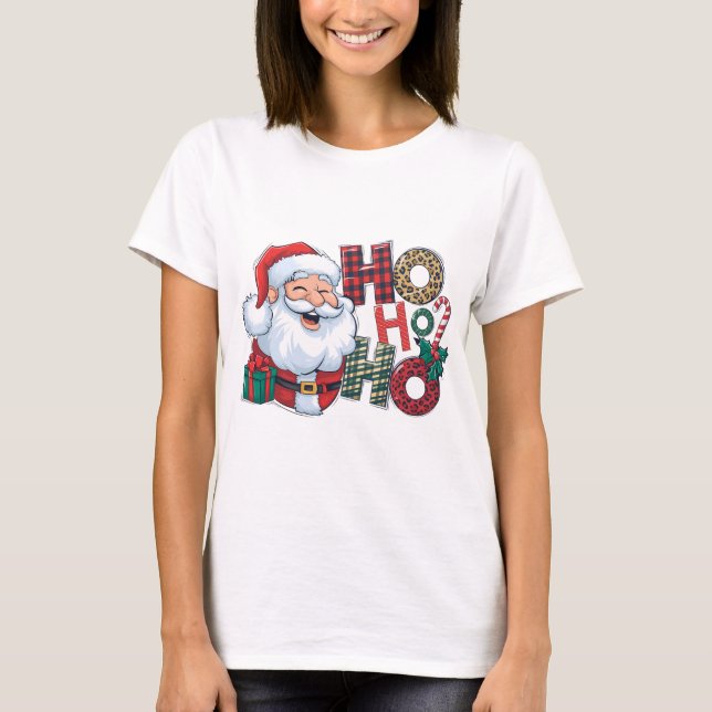 Camiseta Jolly Papais noeis Ho Ho Ho (Frente)