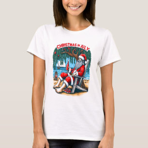 Camiseta Jolly Papais noeis Sips Beer em julho