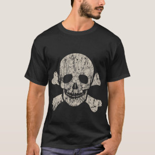 Camiseta Jolly Roger Afastou Caveira E Pirata Crossbones