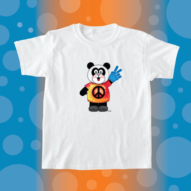 Camiseta JollyKins Peace Panda (Criador carregado)