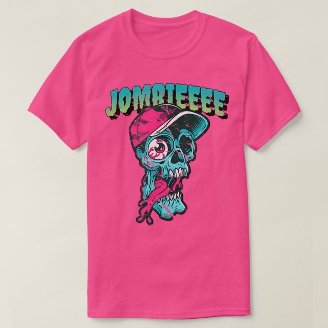 Camiseta Jombieee Eyeball Desaparecida Zombie do Halloween  (Frente do Design)