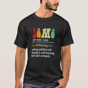 Camiseta Jomo Definição Joy Of Misout Funny Introduvert