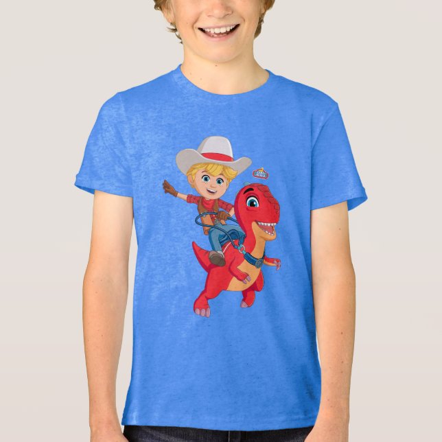 Camiseta Jon e Blitz | Dino Ranch (Frente)