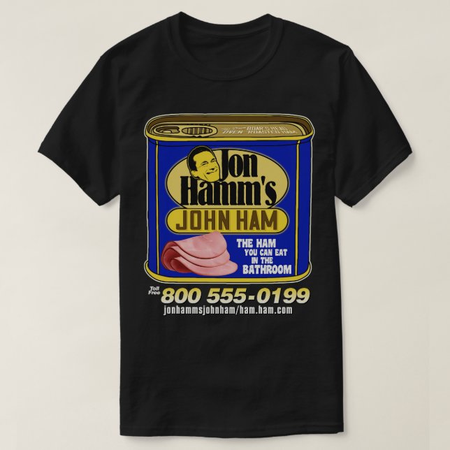 Camiseta Jon Hamms John Ham (Frente do Design)