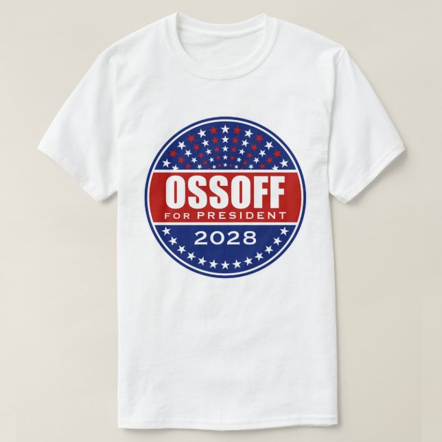 Camiseta Jon Ossoff Presidente 2028 (Frente do Design)