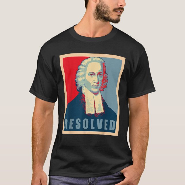 Camiseta Jonathan Edwards Resolveu A Reforma Calvinista (Frente)