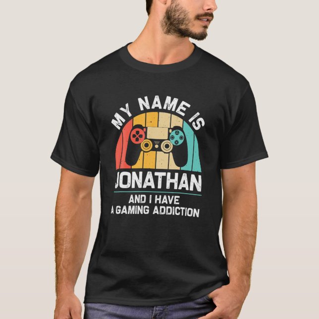 Camiseta JONATHAN Gift Name Personalizado Engraçado Geek de (Frente)