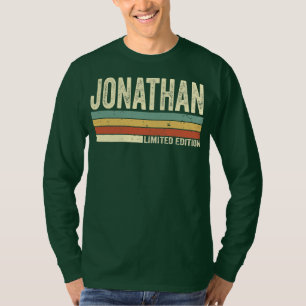 Camiseta Jonathan Gift Name Personalizado Retro Engraçado